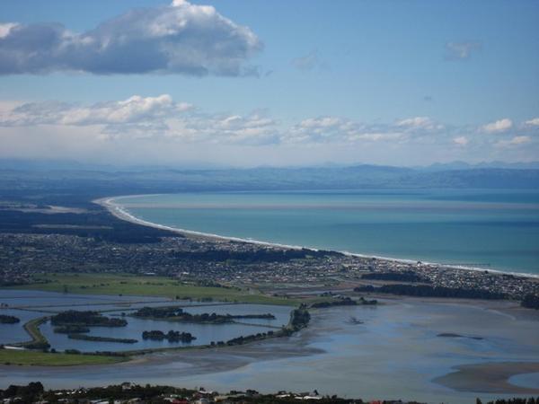 View of the Christchurch area