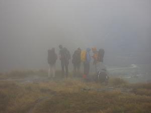 Trampers in the Mist!