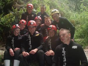 Blackwater rafting team - Waitomo Caves