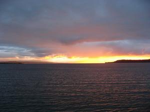 Lake Taupo at sundown