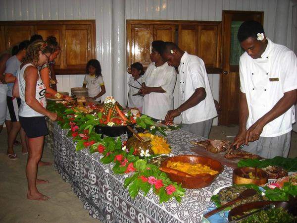 Lovo Feast, Oarsman's Bay Lodge