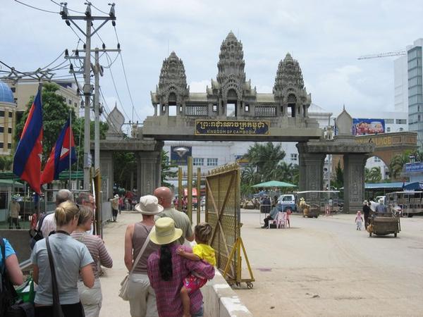 The Cambodian border crossing