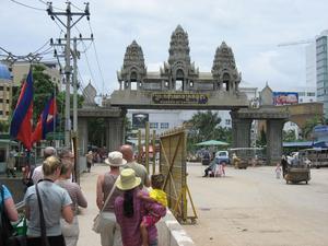 The Cambodian border crossing