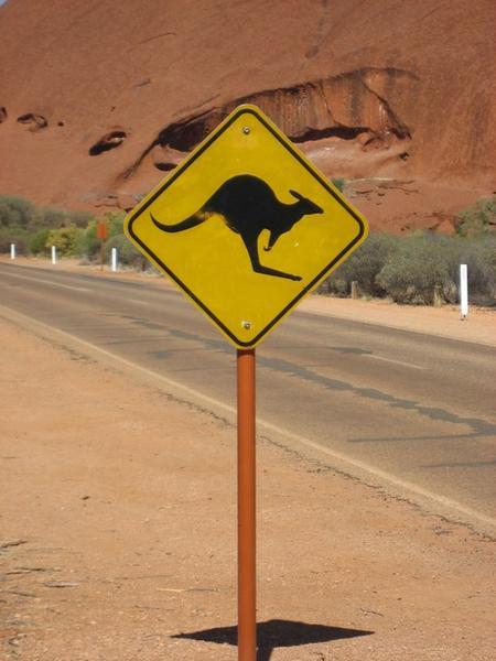 Road sign, Uluru