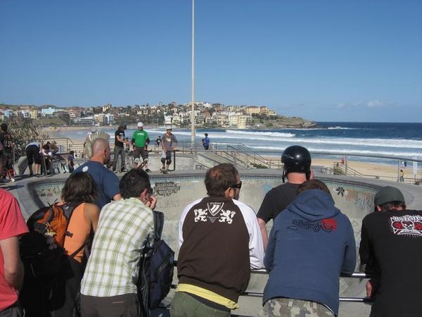  Onlookers at Bondi Beach Skate Park