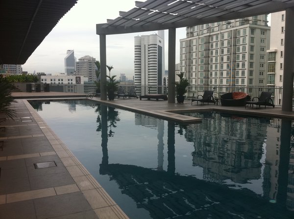 Swimming pool on the 22nd floor