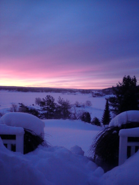 Vinter / nyttår i Norge. Vi gleder oss til endring - men det er fint her!
