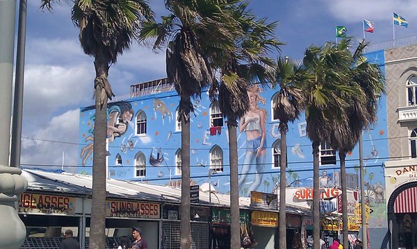 Venice Beach - et kult sted for surfere og gamle hippier....