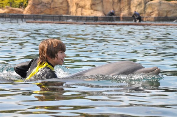 Sam and dolphin