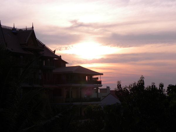 Sunset from my guest house