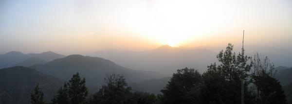 sunrise over the Himalayas
