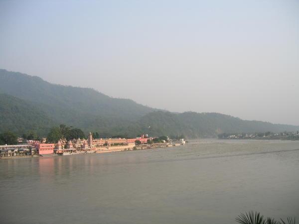 Banks of the Ganga, looking the other way - Parmarth Ashram