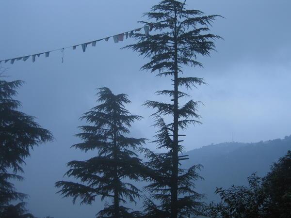 pre-sunrise monsoon in the Himalayas
