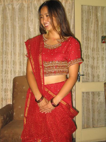 Not a sari but pretty Indian dress!