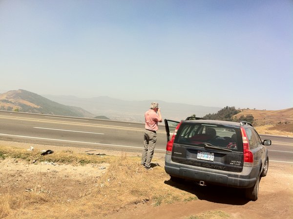Tarjei at top of CA-1 Highway