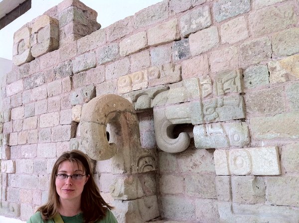 Daniella at the Mayan ruinas at Copan