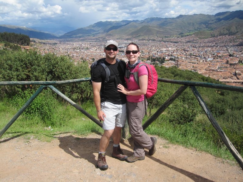 David and I with Cusco in the background