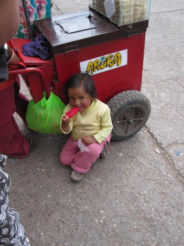Cute little Peruvian girl
