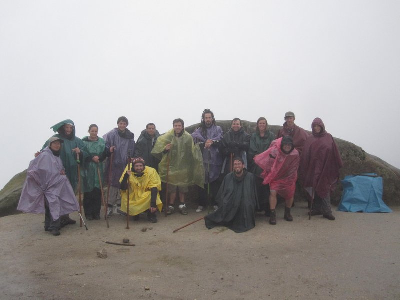 Day 3 - Group shot in the pouring rain