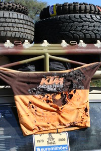 Burned KTM shirt