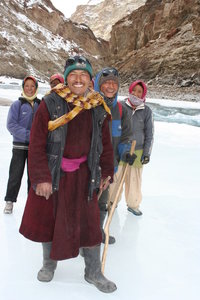 Zanskari family doing the Chadar trek