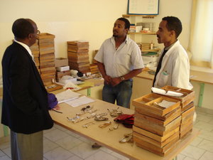 Bringing glasses to Misrach Center in Addis
