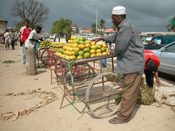 Mango seller Zanzibar