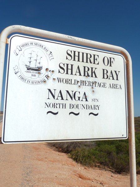 Sighn Shark Bay