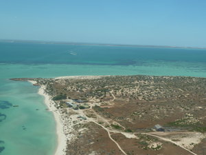 Aerial view homestead Dirk Hartog Island