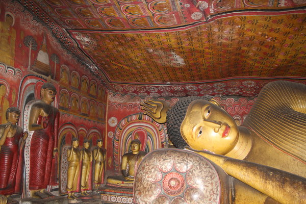 Lying Buddha, Cave Temple, Dambulla