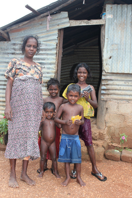 Poor family near Trincomalee