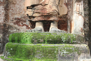 Buddhas feet Polonnaruwa