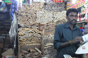 Selling dried fish Nuwara