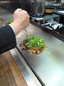 Okonomiyaki, typical Japanese food