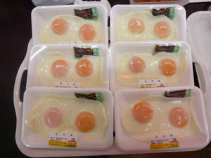 Pre-packaged eggs, supermarket Tokyo