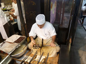 Baking sweets in Asakusa Tokyo