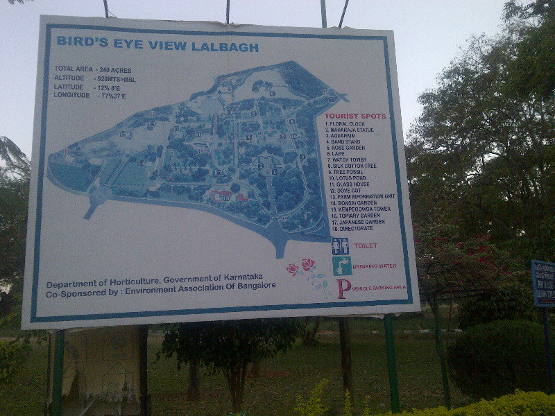 the map at lalbagh