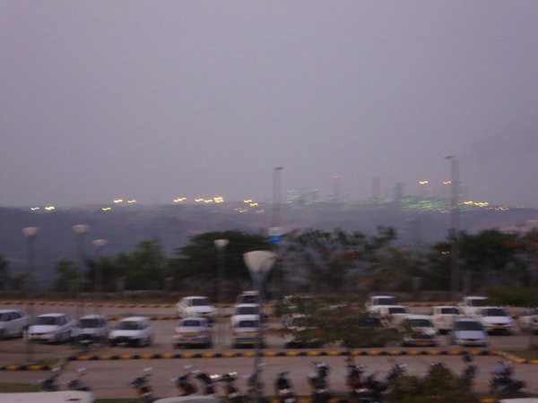refinery seen from the airport