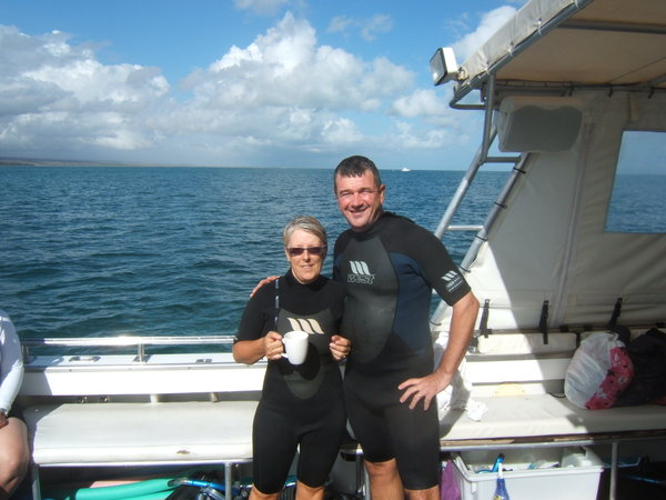 After our first swim with the Whale Shark