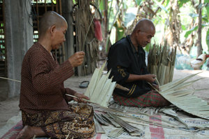 palm weaving.