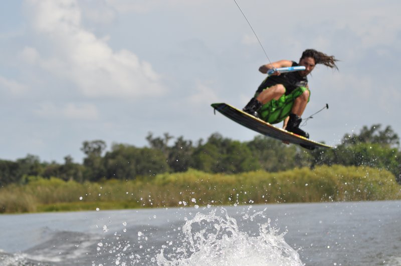 Troy wakeboarding