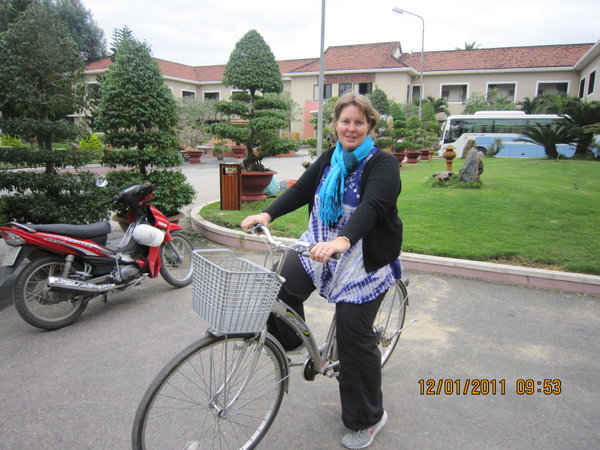 Cycling out to beach Hoi An