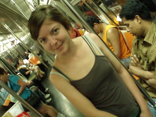 me on the subway, new york city