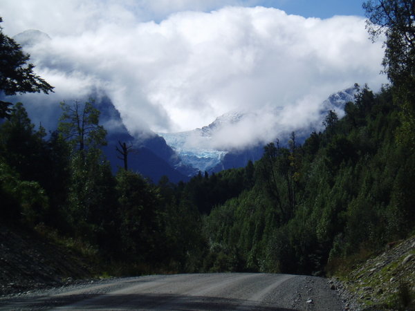 Glacier viewed from the road