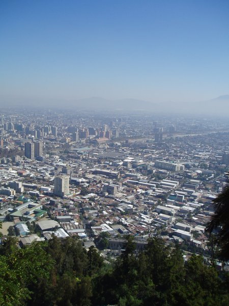 Santiago viewed from Cerra San Cristobal