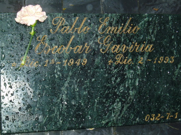 Pablo Escobar's grave