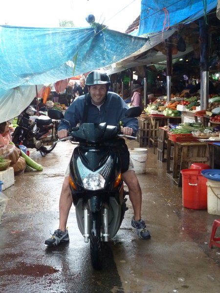 Moped in the Market
