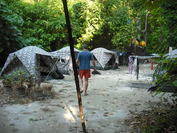 Tenting on Hong Island