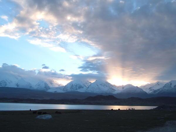 Sunrise over Lake Karakol