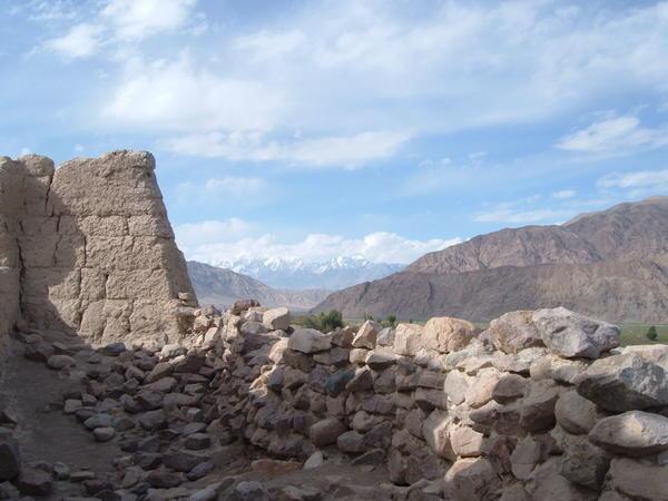 Crumbling fortress near the Tajikistan border